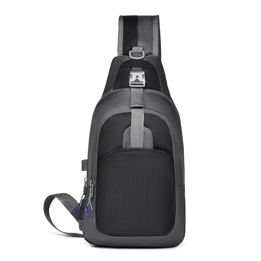 New Men's Shoulder Bag, Large Capacity Comfortable Lightweight Crossbody Bag, Durable Functional Zoning Casual Men's Belt Bag