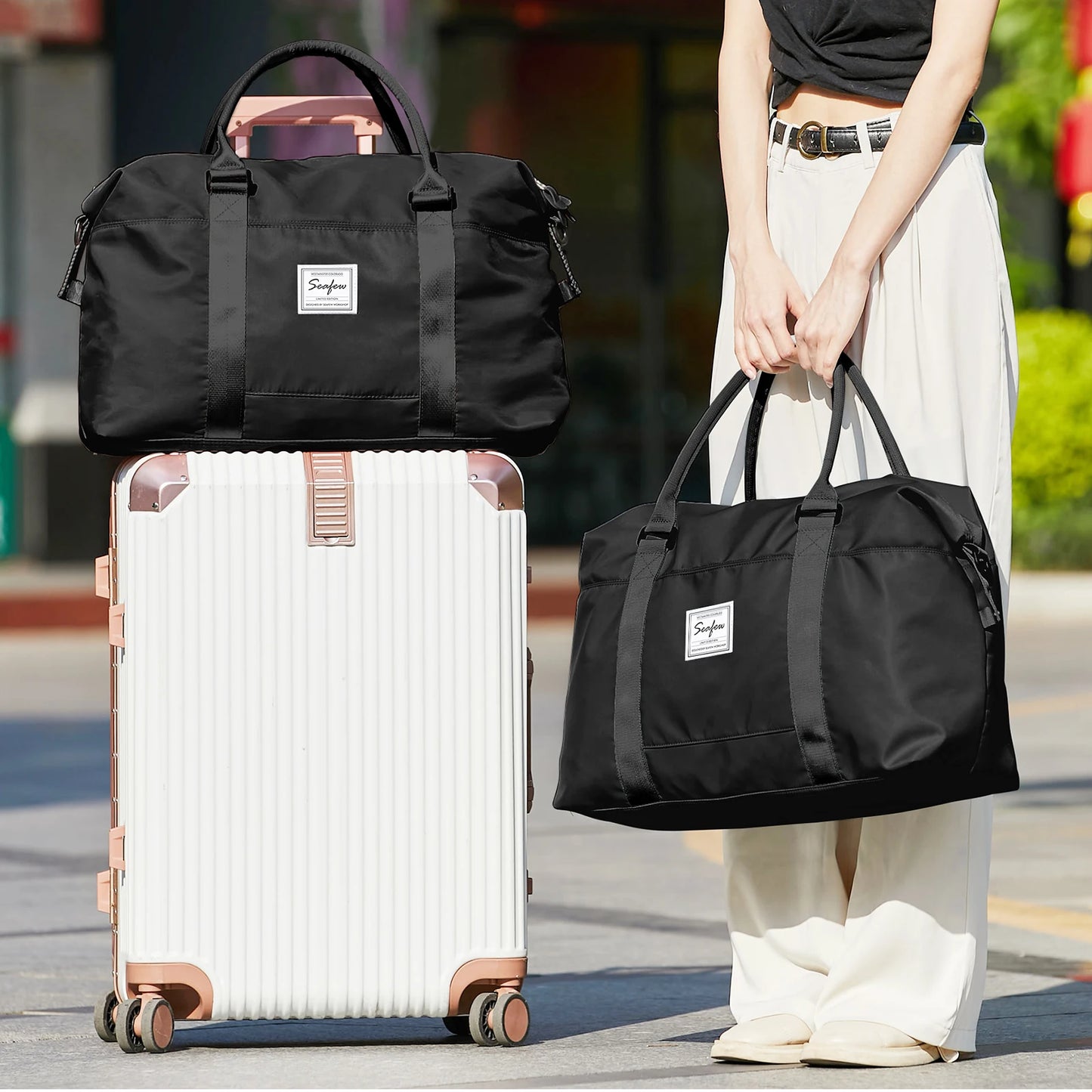 Travel Bag Male Female Large-Capacity Hand Luggage Travel Cabin Aircraft 40x20x25, Short-Distance Travel Weekender Overnight Bag