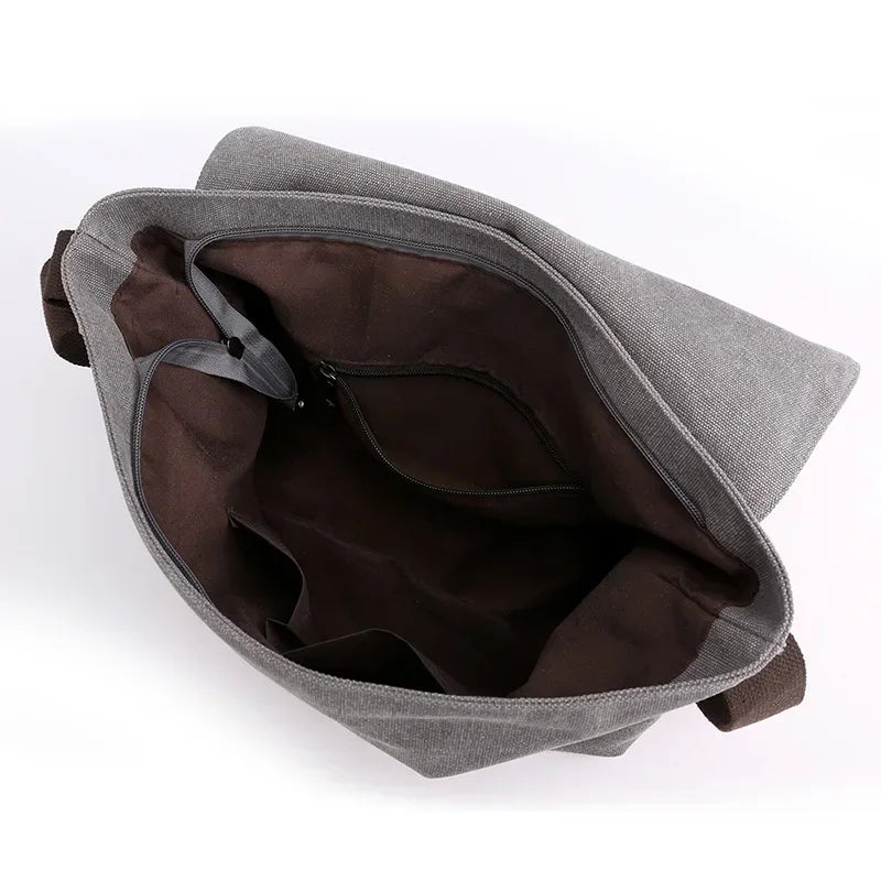 Men's messenger bag retro messenger bag men's bag canvas bag shoulder bag casual briefcase backpack tide
