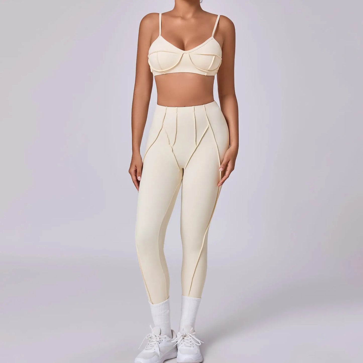 New Stereoscopic Aesthetics Athletic Wear Women Yoga Set Workout Outfit Yoga Sportswear Legging Sports Bra Gym Clothes Yoga Suit