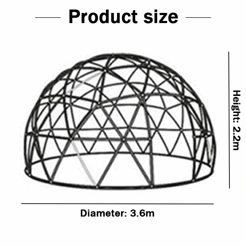3.6M TPU Transparent Clear Bubble Dome Tent / Outdoor Event Party Camping Cafe Dining Plastic PVC Garden Igloo Dome Tent Luxury