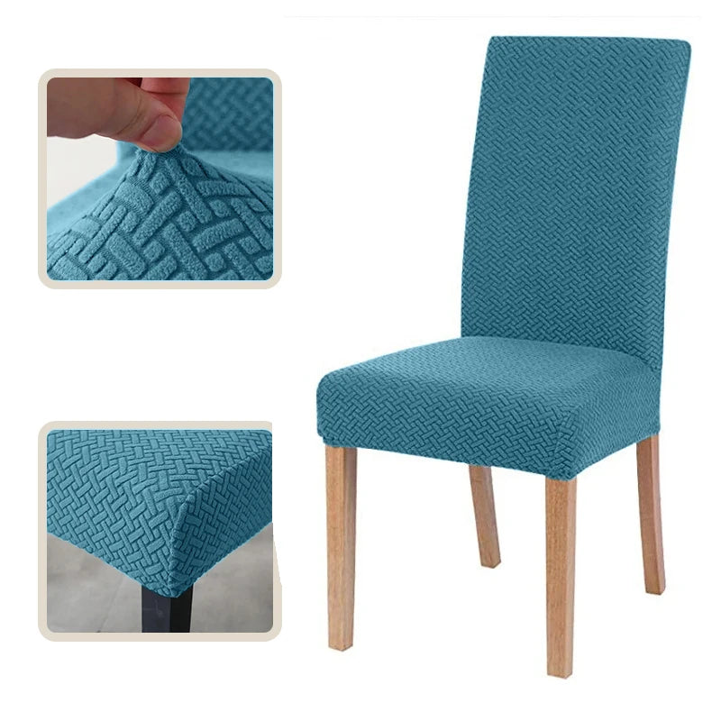 Jacquard Chair Cover, Durable Elastic Fabric Dining Chairs Cover, Stretch Covers For Kitchen Dining Room Chairs, Home Decor