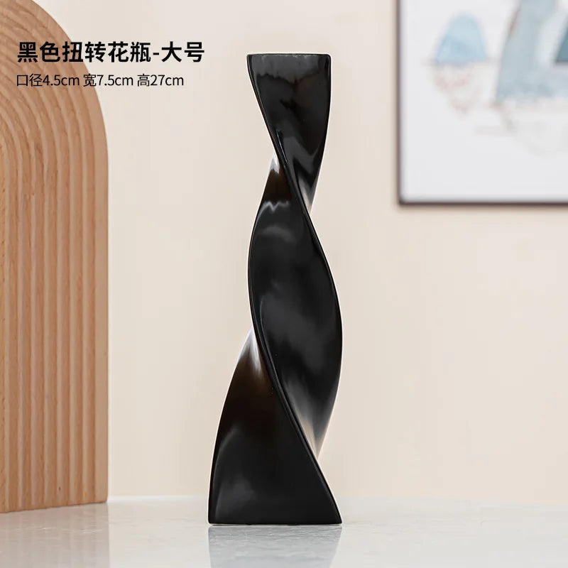 3pcs/set Style Ins Art Ceramic Vase Creative Simple Alien Ornament Flower Arrangement Dried Flowers Living Room Home Decoration