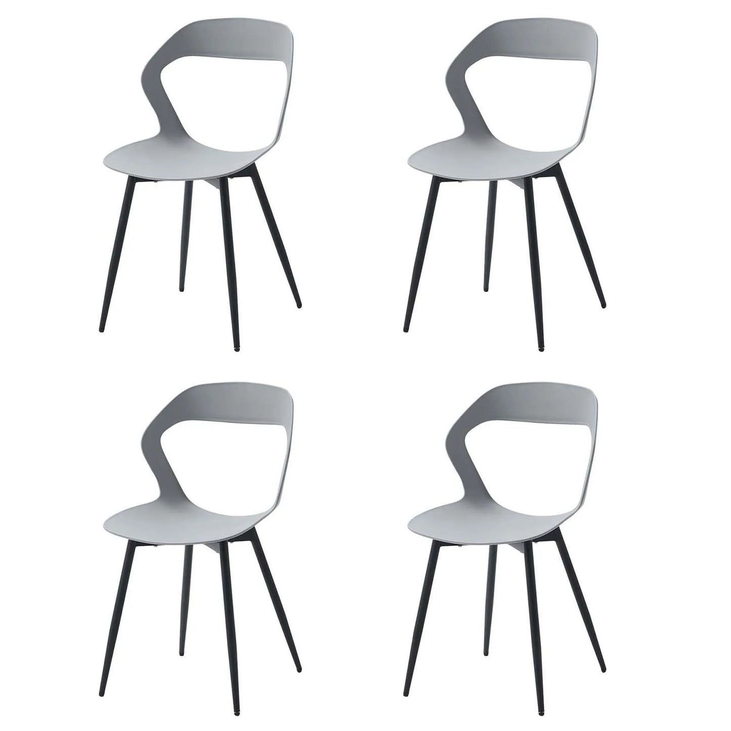 Set of 4 / 6 Scandinavia Dining Chairs for Dining Room Furniture Chair Nordic Designer Creative Household Backrest Chair