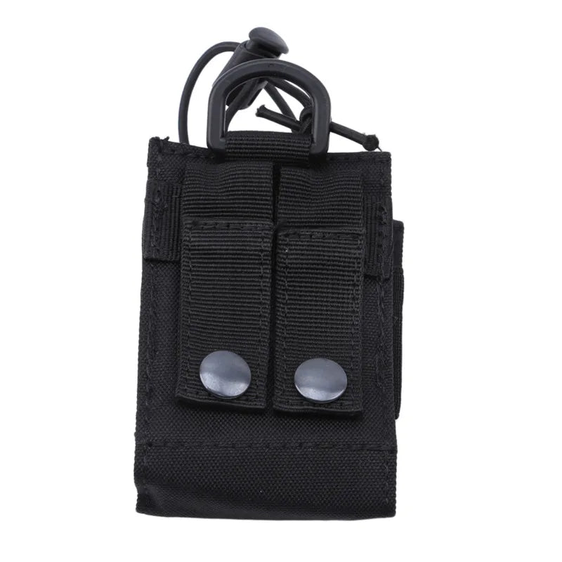 2024 Tactical Radio Pouch Hunting Walkie Talkie Holder Interphone Hanging Bag Molle Nylon Magazine Pouch Pocket Caza