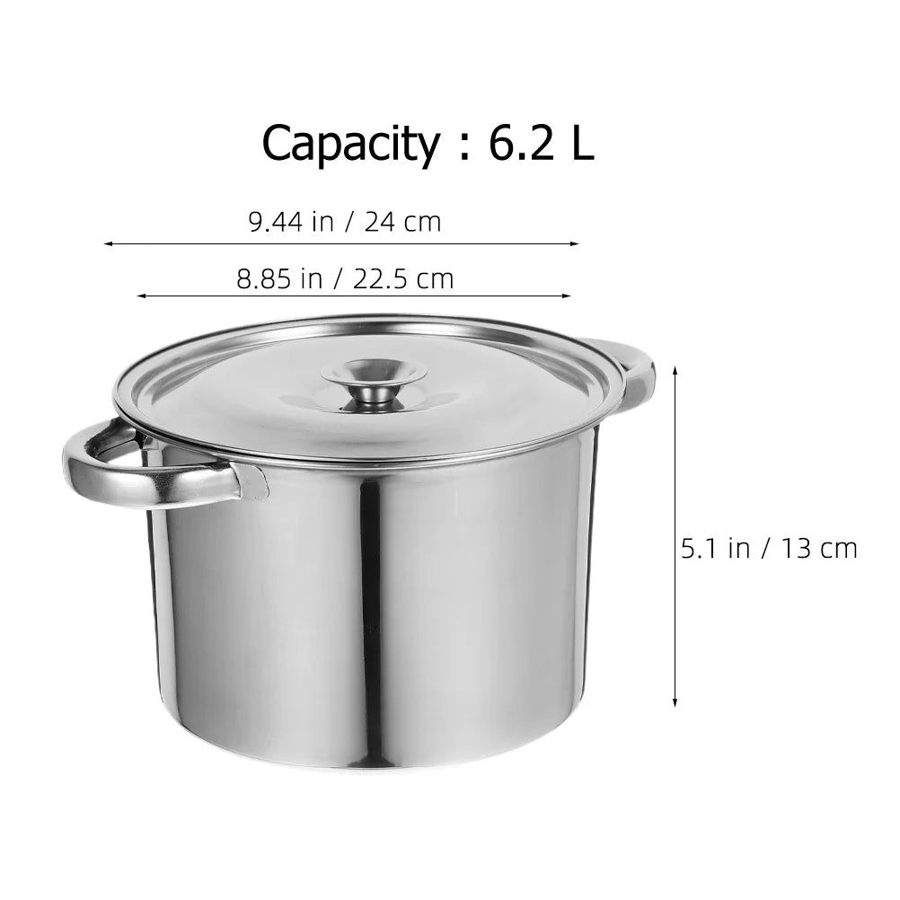 Stock Pot Stainless Steel Large Capacity Stockpot Large Capacity Stockpot Soup Bucket Sauce Pot Water Pitcher Steamer Cookware