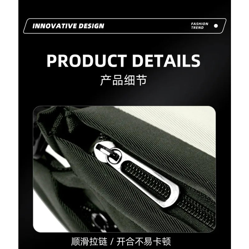 Men's Crossbody Bag, Large Capacity, Casual Function, Shoulder Bag, Trendy Sports Backpack, Portable Travel Messenger Bag