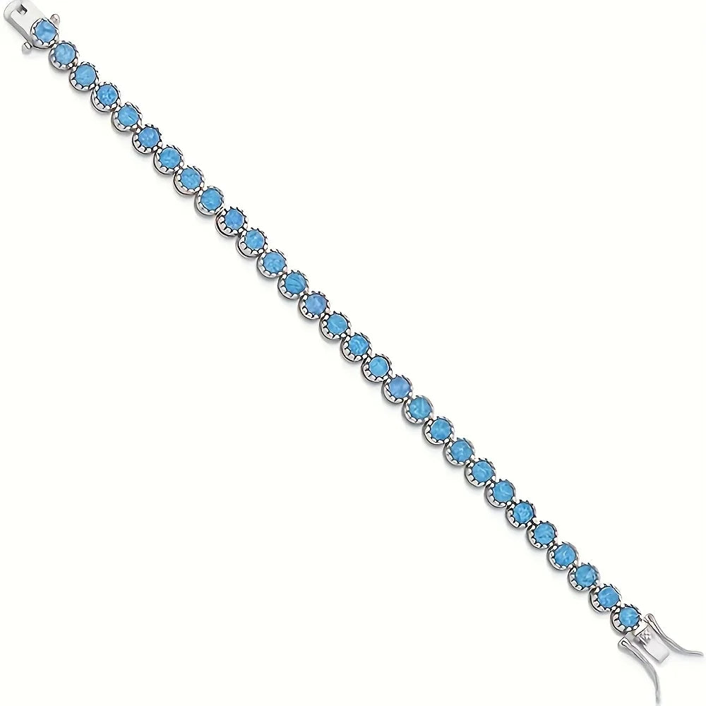 A minimalist and fashionable S925 silver bracelet with Ohm beads, perfect for a holiday gift.