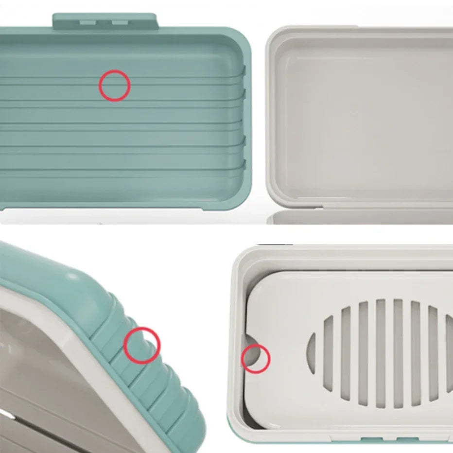 2/3pcs Bathroom Soap Dish With Lid Home Plastic Soap Box Keeps Soap Dry Soap Dish Travel Essentials