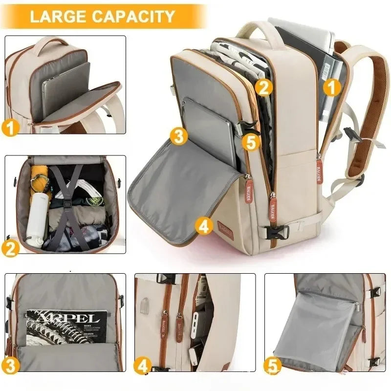 Short Distance Backpack Business Computer Bag Suitcase Carry on Luggage Duffel Bags Men Weekend Travel Bag Woman