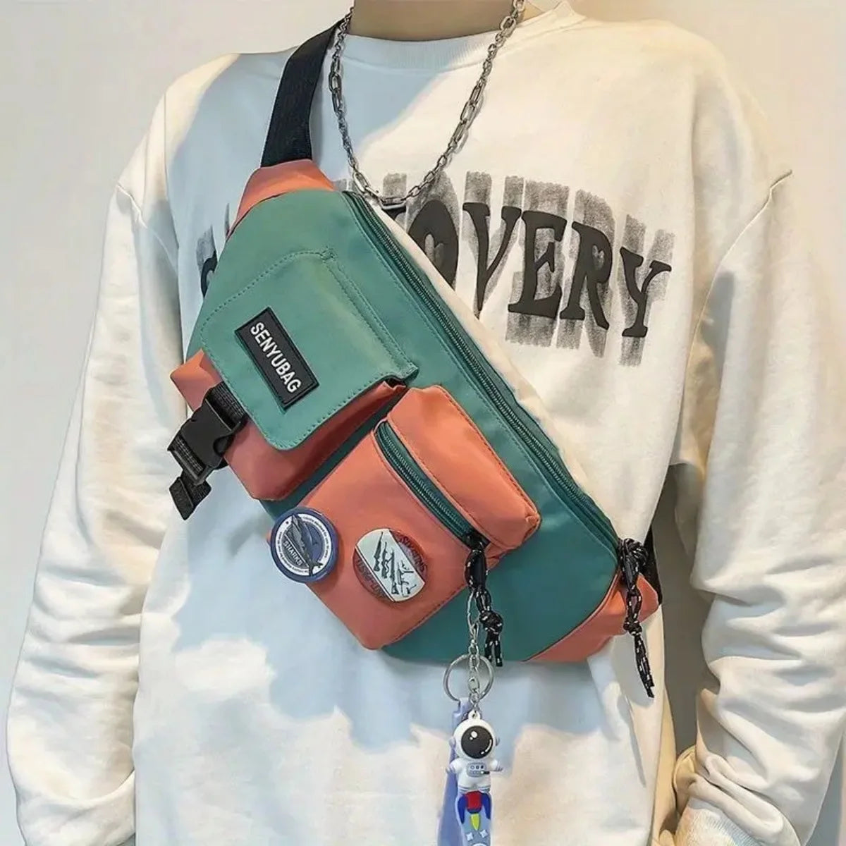 Men's Chest Bag, Work Clothes, Crossbody Bag, Men's Backpack, Multifunctional Waist Bag, Shoulder Bag