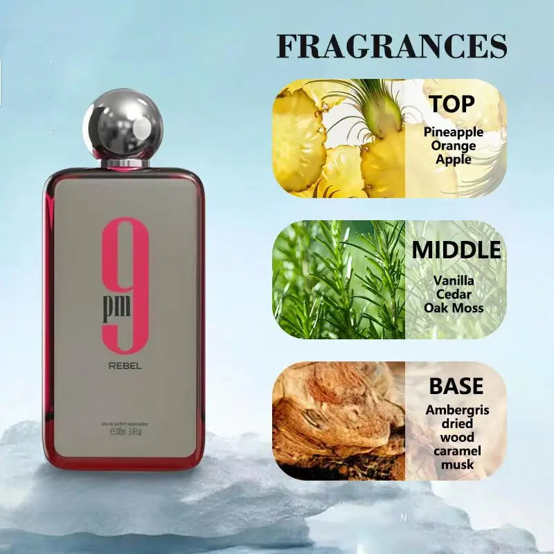 Afnan 9 AM for Unisex Eau De Parfum 9 PM Long-lasting Pheromone Fragrance for Men and Women High Quality Cologne Perfume 3.4Oz