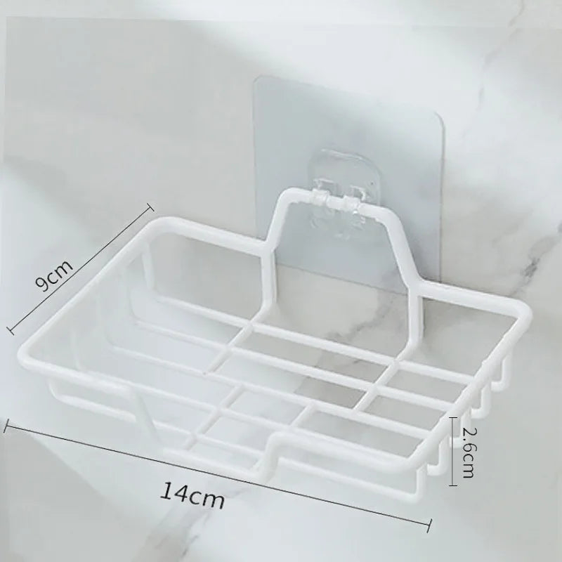 Super Suction Cup Soap Dish with drain water For Bathroom Soap Holder Kithcen Sponge Holder Soap container Bathroom Supplies