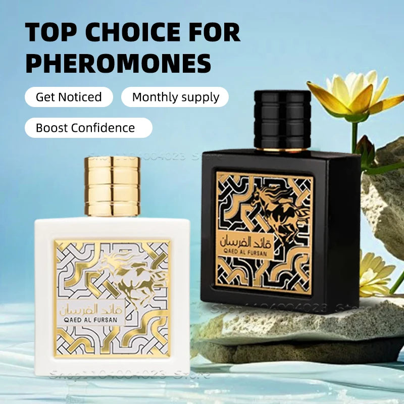 Lattafa Qaed Al Fursan Perfume Original Arabic Perfume Eau de Parfum Long-Lasting Fragrance for Unisex Oriental Scent 90ML