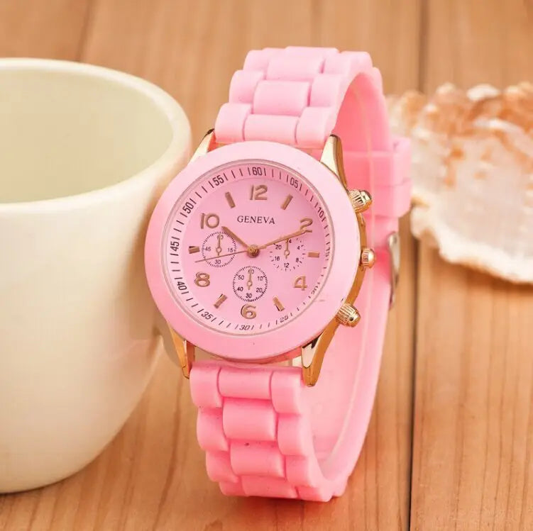 Reloj Mujer Fashion Women Watches White Silicone Jelly Quartz Watch Ladies Dress Wrist Watch Gifts for Girls Relogio Feminino