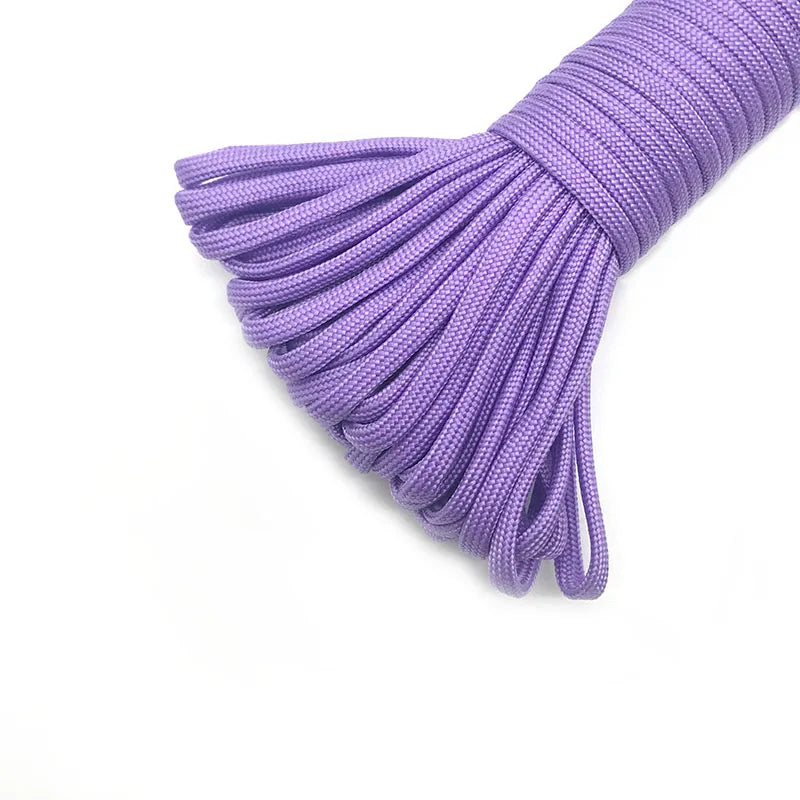 4 Size Dia.4mm 7 Stand Cores Paracord 550 For Survival Parachute Cord Lanyard Climbing Camping Rope Hiking Clothesline Bracelet