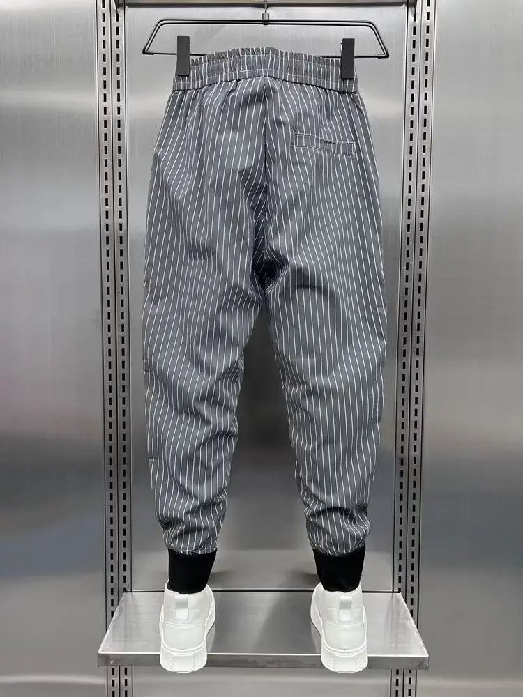 Men's Clothing Sweatshirt Men's Summer Pants Man Running Ice Silk Pants Gym Male Clothes Jogging Sport Joggers Big Size Cargo