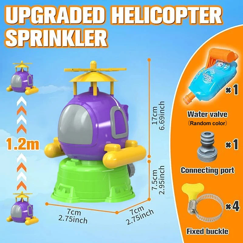 Flying Sprinkler Rocket Launcher Rotating Spray Kids Water Playing Splashing Toy Fun Interaction Garden Lawn Game Outdoor Gifts