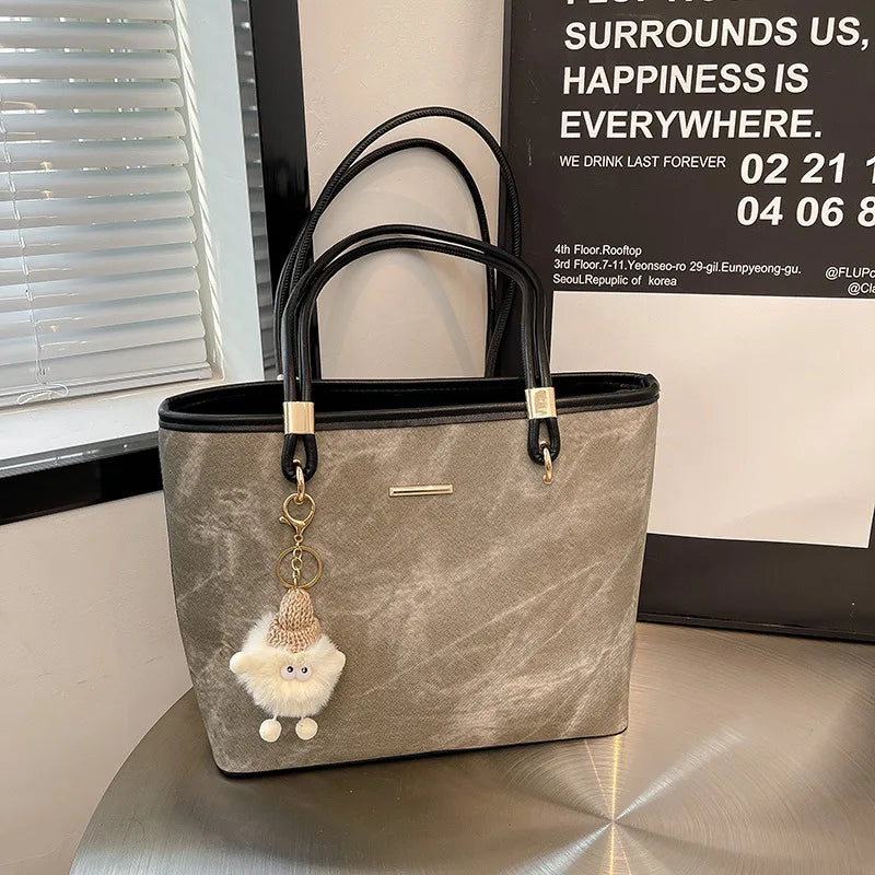 Women's Large Tote Bag for Commute, College Students, Shoulder Bag, Fashionable Handbag, Spacious Work Bag, Trendy & Durable