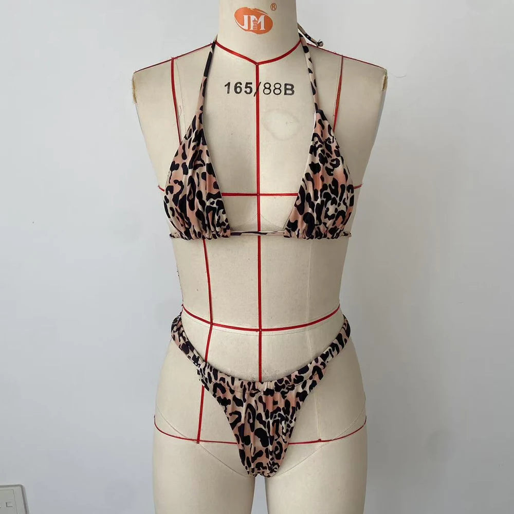 BEACHCICI Two Piece Suit Bikinis 2025 Women Swimsuit Bathing Suit Sexy Bikinis Sets Swimwear Print Beachwear Plain Swimsuits
