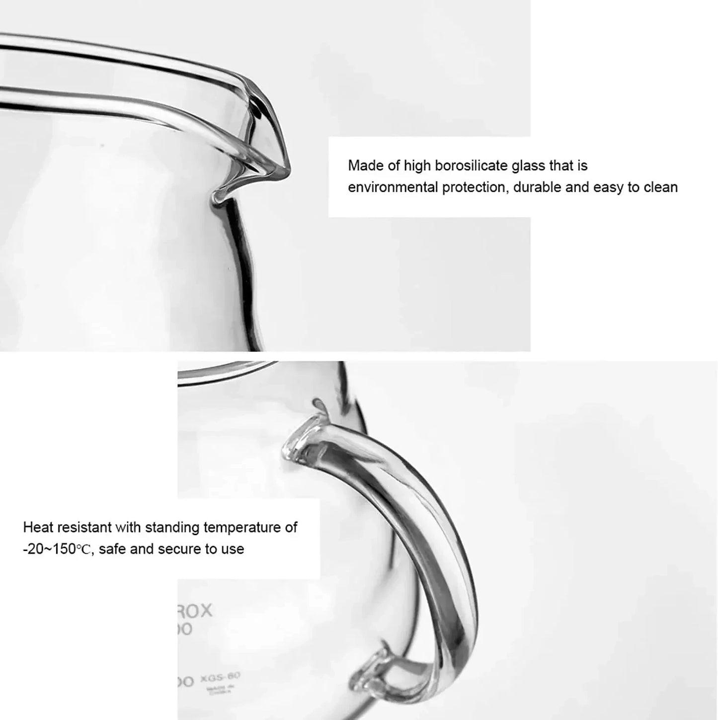 Heat Resistant Coffee Pot 350/500/700ml Coffee Clear Glass Kettle Sharing Pot with Lids Coffee Espresso Maker Accessories