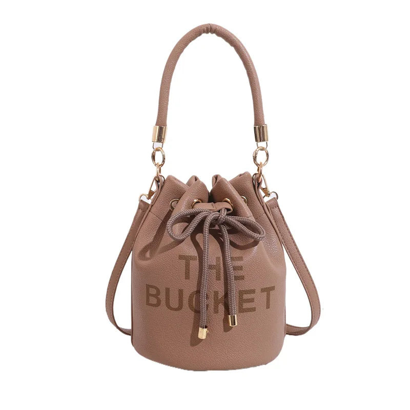 Women's Bag Portable Retro Women's Bag European And American Fashion Multifunctional Bag Women's New Bucket Shoulder Diagonal
