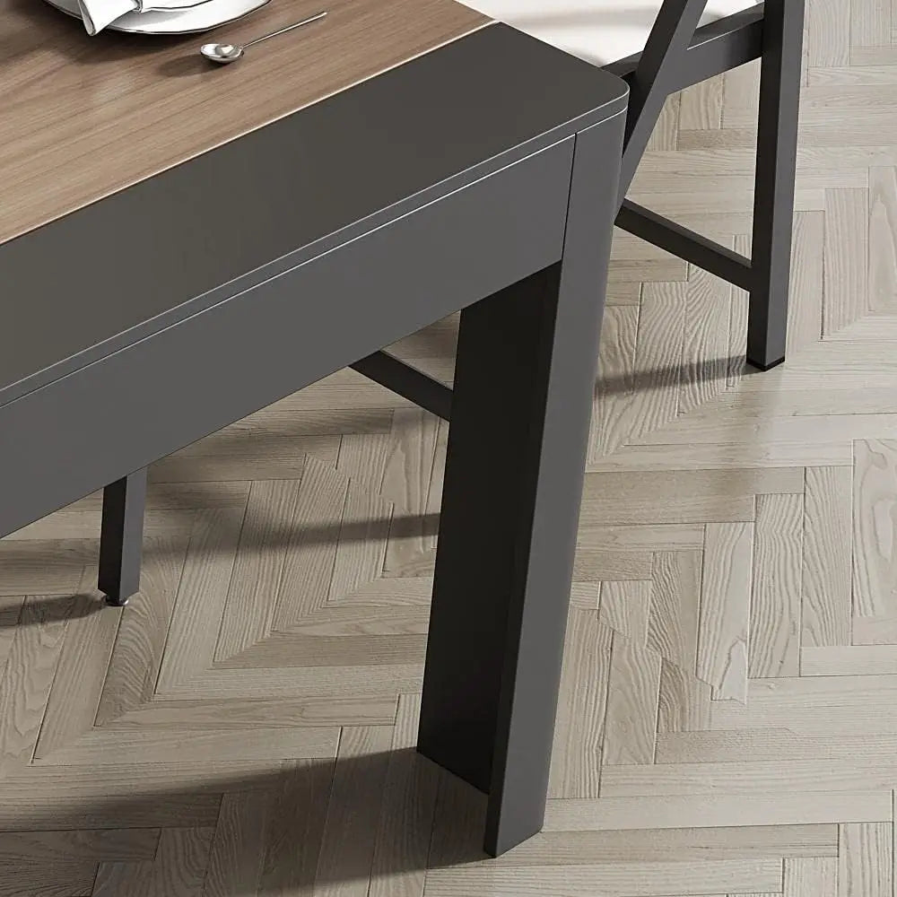 Rectangular Dining Table Extendable Dining Table Storage Multifunctional Dining Table Space Saving