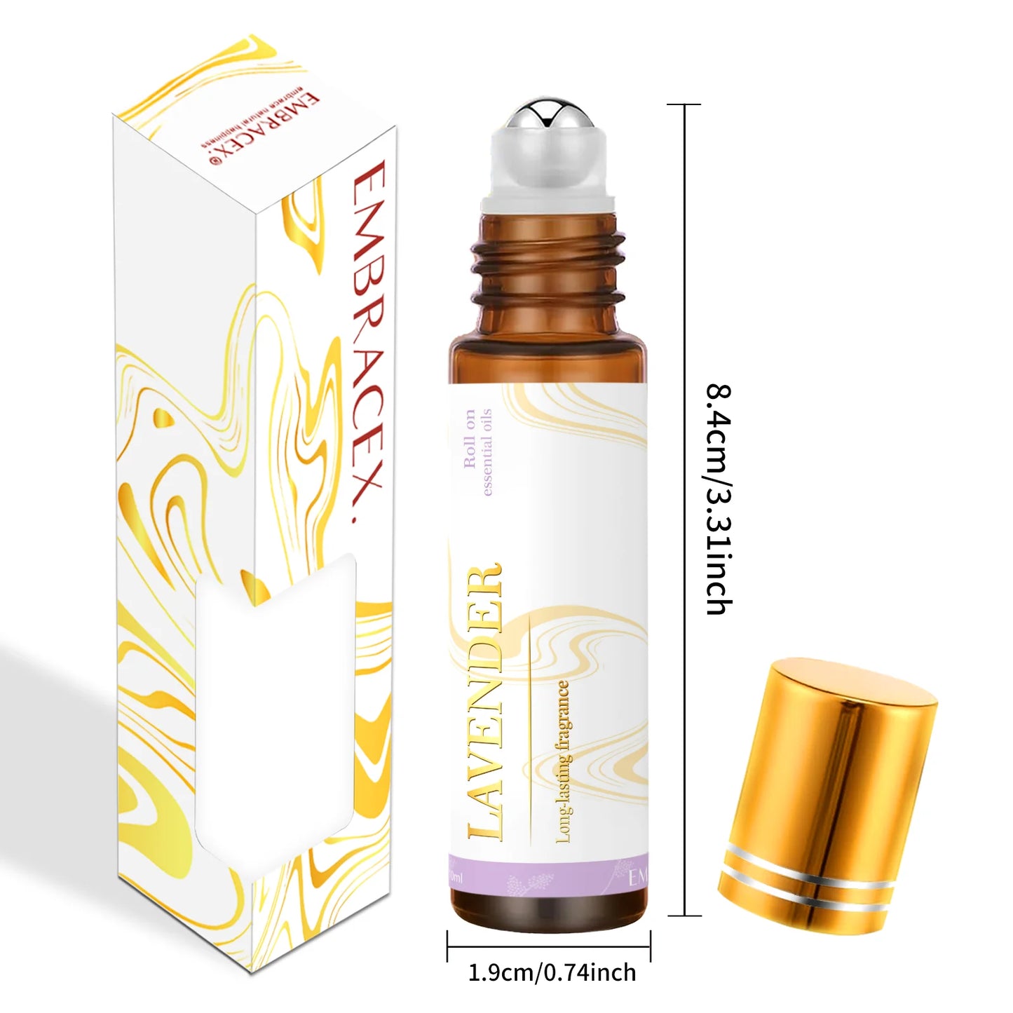 0.33fl.Oz Essential Oils Roller Perfume Fragrance Long Lasting Roll-On Essential Oils Gifts aromatherapy perfume car