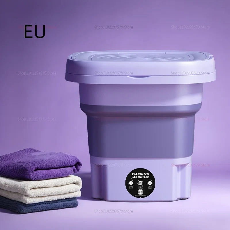 Folding Washing Machine 8L, For Clothing, Socks, Underwear Cleaning Washing Machine Portable Small Travel Washing Machine