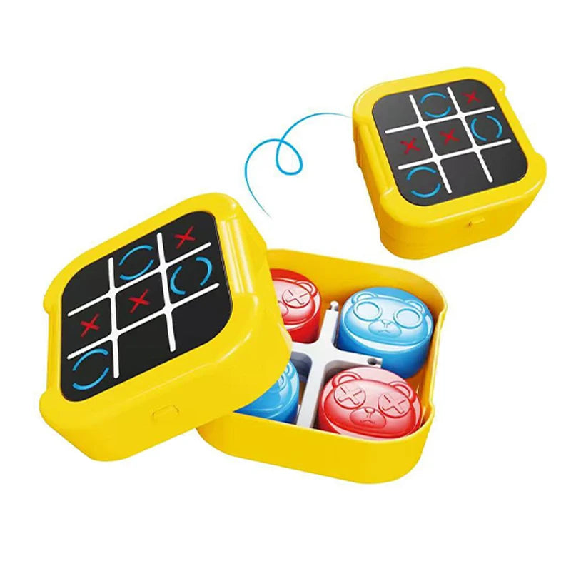 1PC Tic Tac Toe Electronic Chessboard Multifunctional Children's Education Strategy Toy Interactive Brain Game Parent-Child Fun