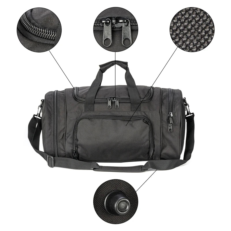 Lightweight Sports Travel Duffel Bag for Men and Women carry-on luggage Gym Bag with Shoes Compartment for Women & Men