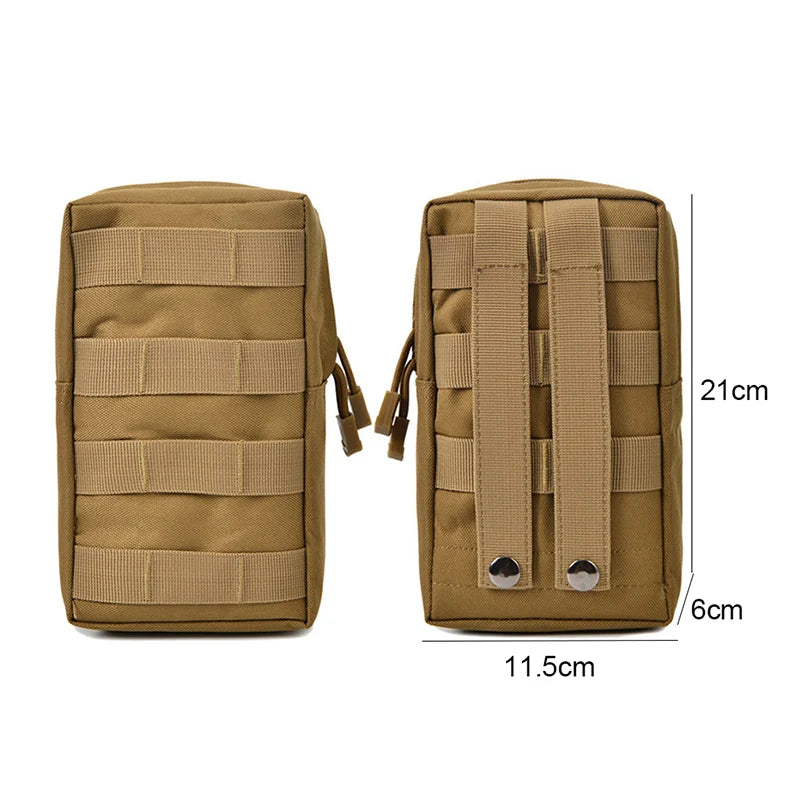 Outdoor Tactical Molle Pouch Waterproof Nylon Multi Purpose Small Tactical Pack Universal Hunting Camping Bag Outdoor Equip