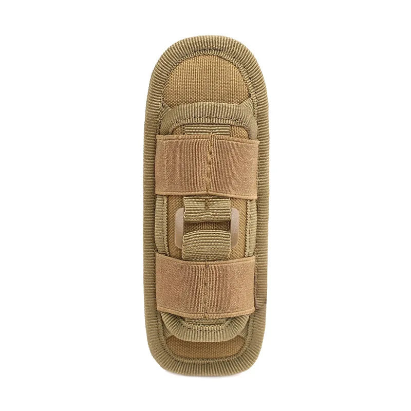 Tactical Hunting Molle Nylon Flashlight Pouch 360 Degrees Rotatable Outdoor Flashlight Cover Holster Torch Case Portable Torch