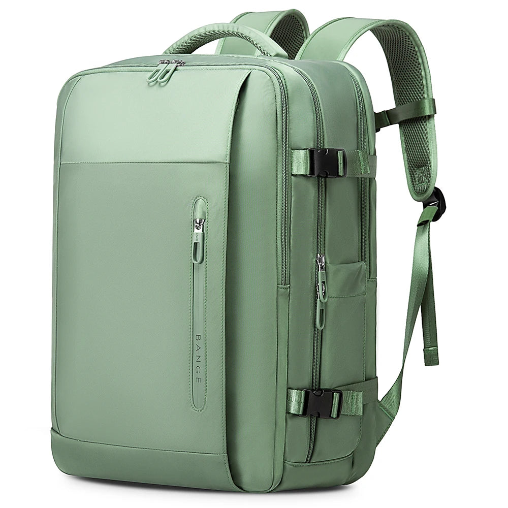 BANGE Large Men Backpacks for 15.6 Laptop USB Charge Travel Backpack Waterproof Wet Dry Pocket School Bags with Mesh Side Pocket