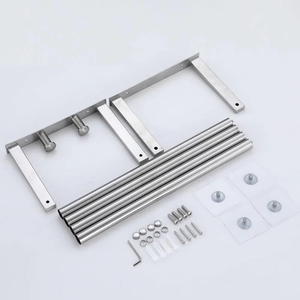 Towel Storage Bathroom Towel Rack for Rolled Towels Wall Mounted Towel Storage Rack for Bathroom Organization Stainless Steel