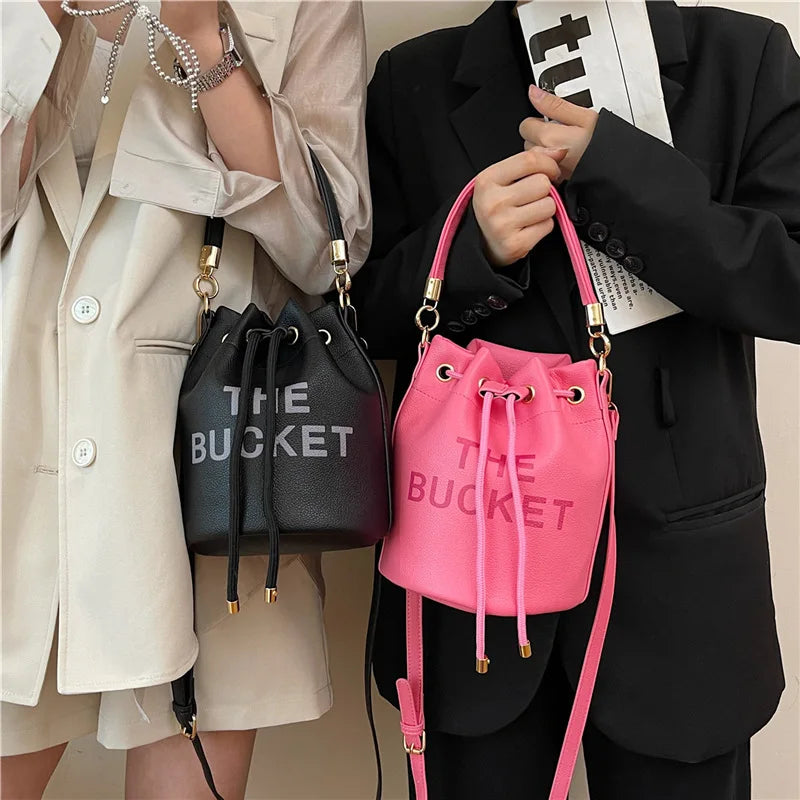 Women's Bag Portable Retro Women's Bag European And American Fashion Multifunctional Bag Women's New Bucket Shoulder Diagonal