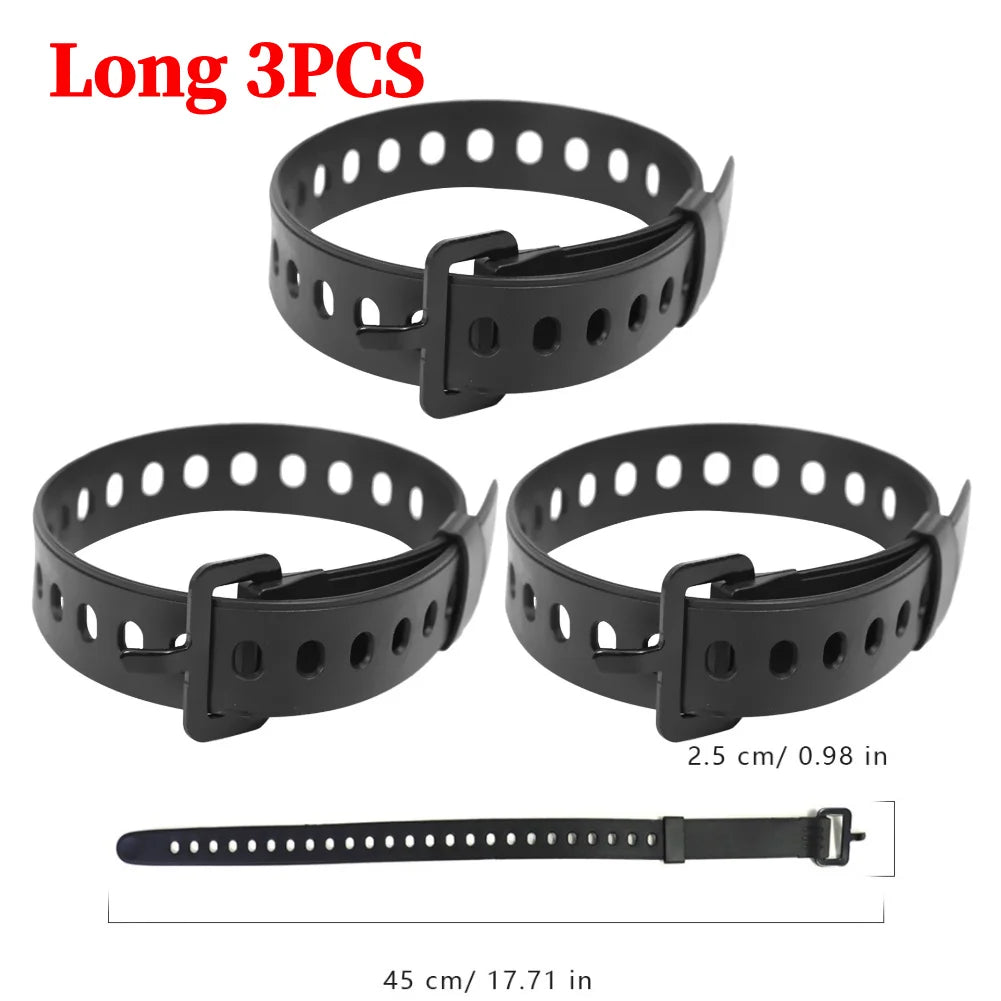5-8PCS Outdoor Multi-functional Ties Portable Buckle Ties Rubber Convenient Elastic Free Adjustment for Travel Camping Hiking