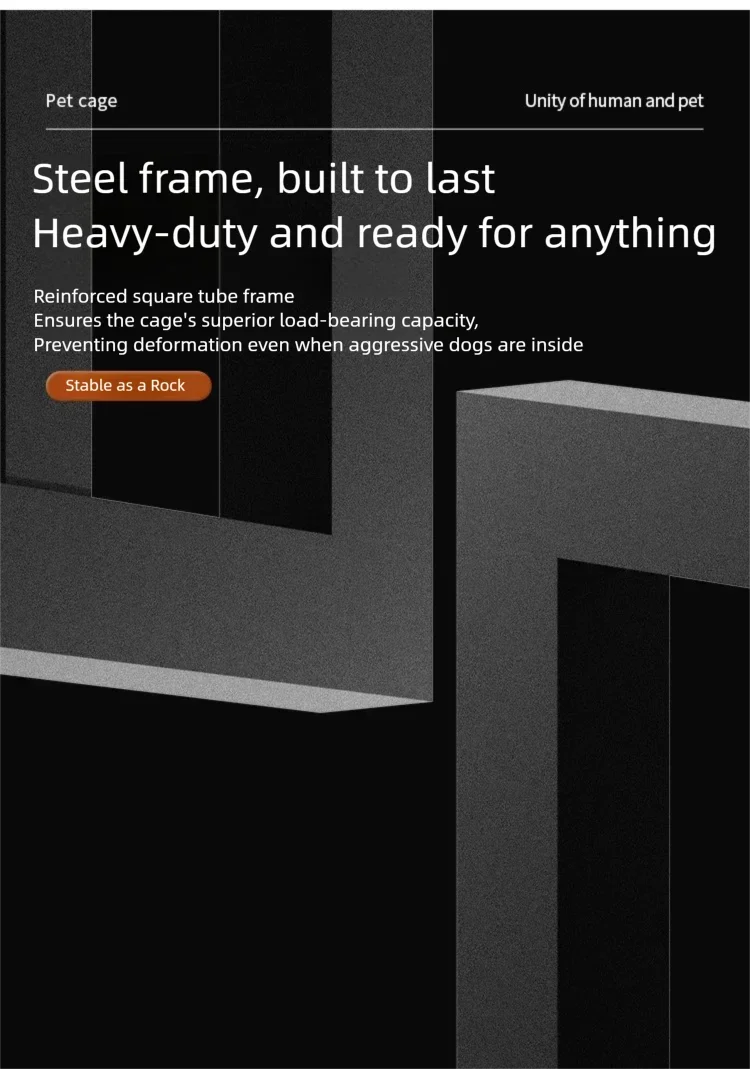 Tc-Gm05 Indoor Pet House for Home Use, Dog Cage, Cat Nest, Large and Medium-Sized Dog Enclosure, Cat Nest, Cat Cage Villa, Steel and Wood Structure, Space-Saving, Breathable, North American Style, Co-Living for Humans and Pet