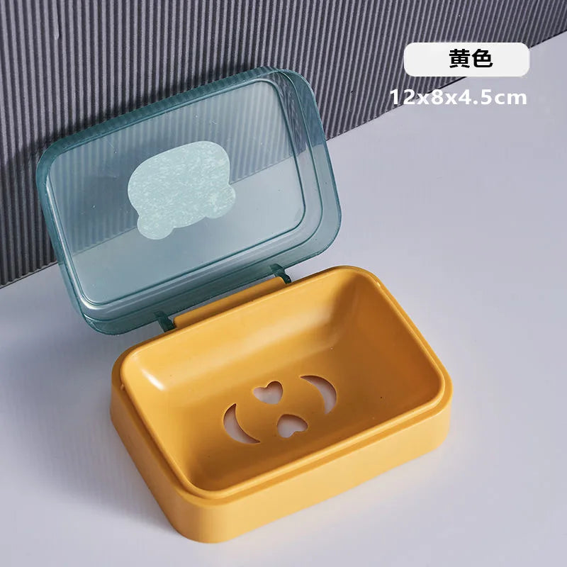Transparent Soap Box High-End Bathroom Glacier Patterned Soap Storage Rack For Household Use Soap Box Tray Light Luxury