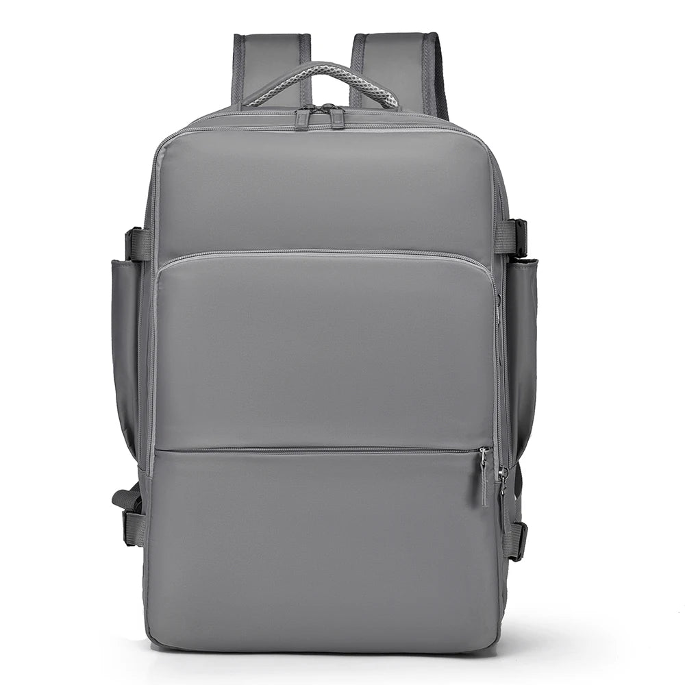 Large Capacity Women's Travel Backpack with Shoe Compartment,Carry-On,Business Laptop Bag,Adjustable Shoulder Straps,USB Powered