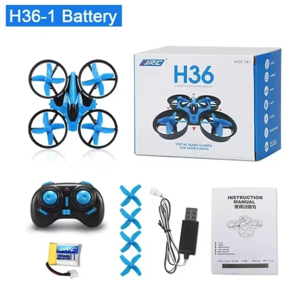 Anti-collision H36 Mini RC Drone Four-axis With Light Remote Control Quadcopter Flying Rechargeable