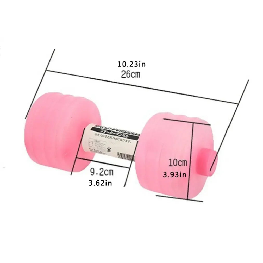 2Pcs Fitness Gym Equipment for Home Fitness Equipment for Home Gym Weight Sports Equipment 1kg Water Dumbbells Random Color