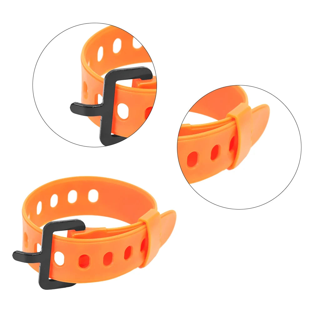 5-8PCS Outdoor Multi-functional Ties Portable Buckle Ties Rubber Convenient Elastic Free Adjustment for Travel Camping Hiking