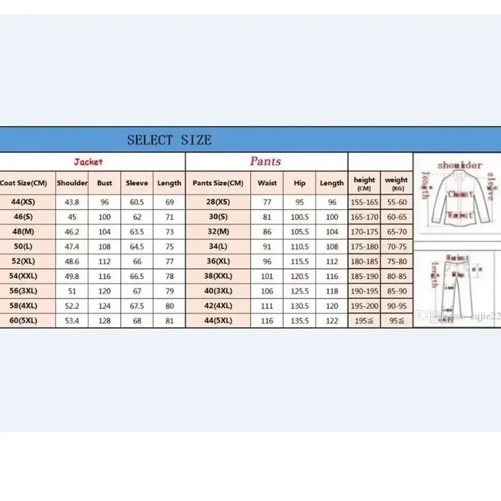 High Quality Men Suit Two-pieces(Jacket+Pants) New Fashion Formal Groom Wedding Prom Banquet Male Clothing