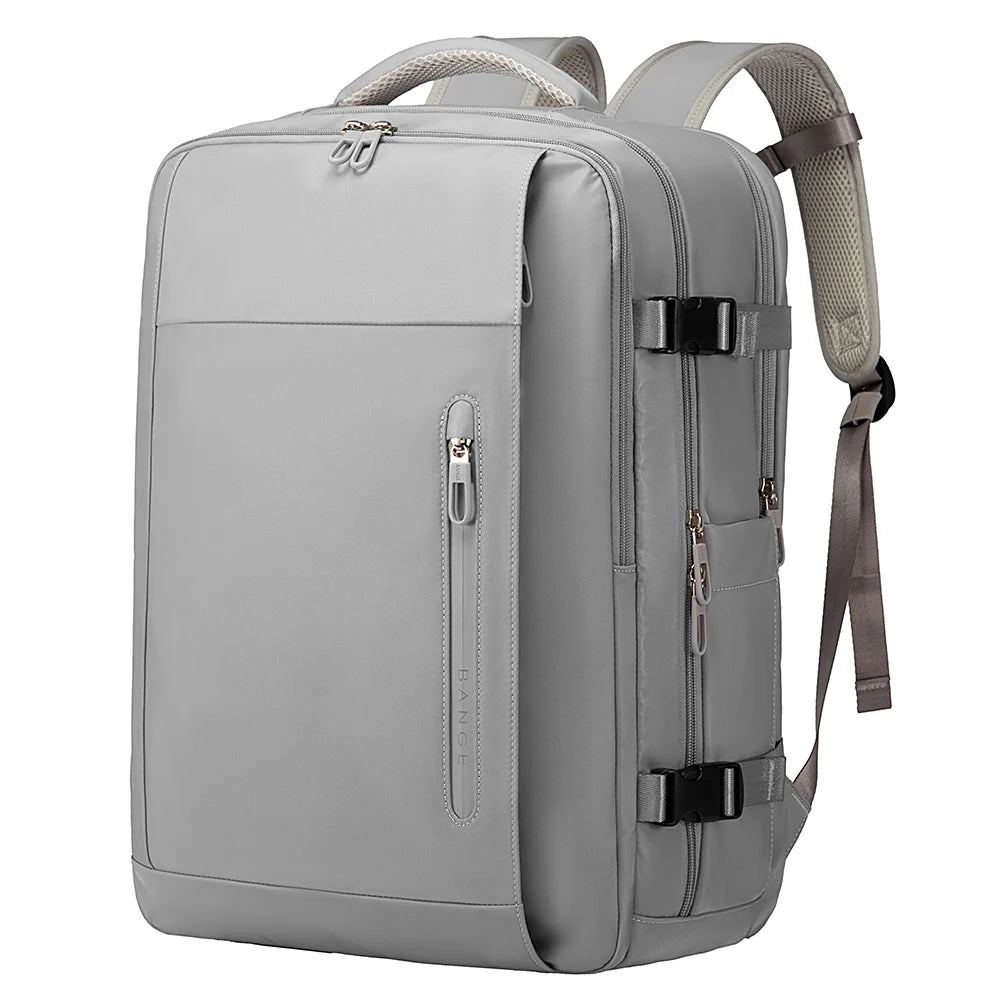 BANGE Large Men Backpacks for 15.6 Laptop USB Charge Travel Backpack Waterproof Wet Dry Pocket School Bags with Mesh Side Pocket
