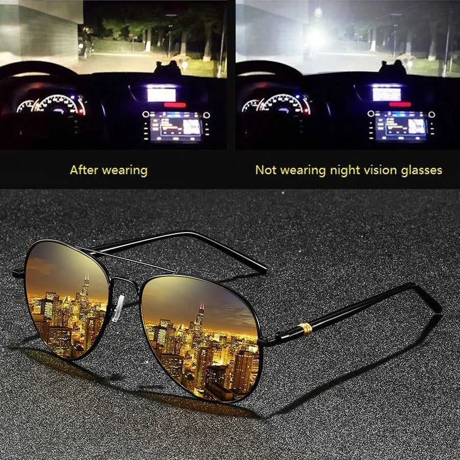 Fashion Vintage Metal Frame Sunglasses Men Women Fishing Driving Man Luxury Brand Designer Sun Glasses Anti-Glare Eyewear UV400