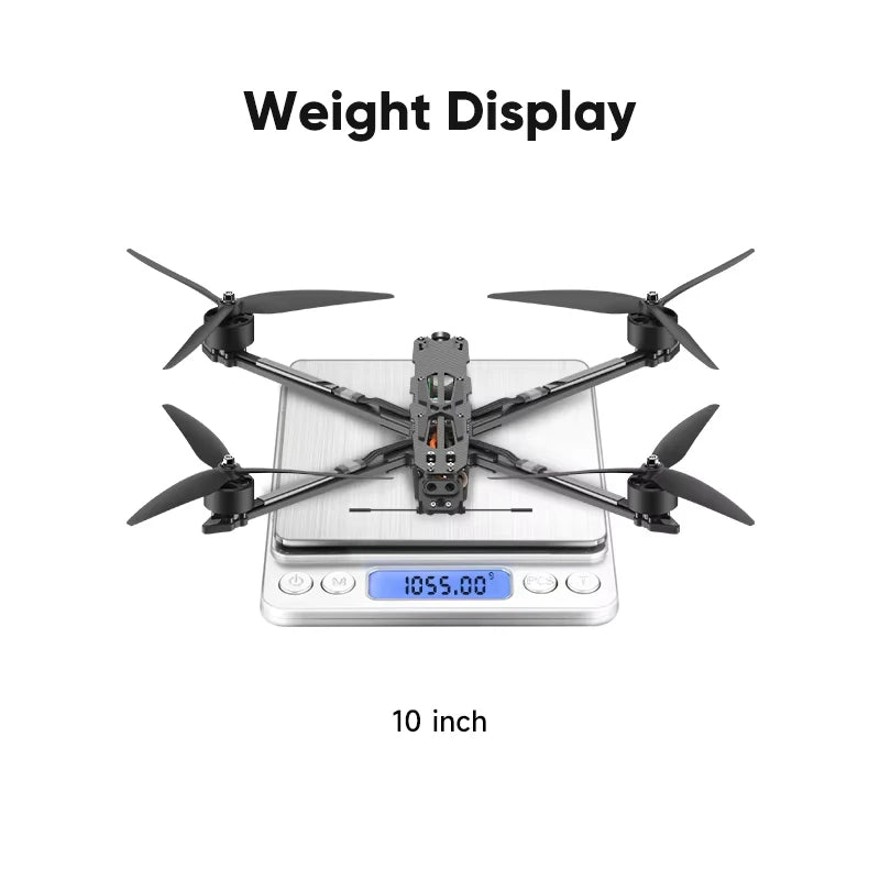 HS Airforce HS-X10M 10 Inch FPV Drone Racing 165KM/h 30min Distance Rated Load 3.5KG Quadcopter Camera Drones Max Takeoff 6KG