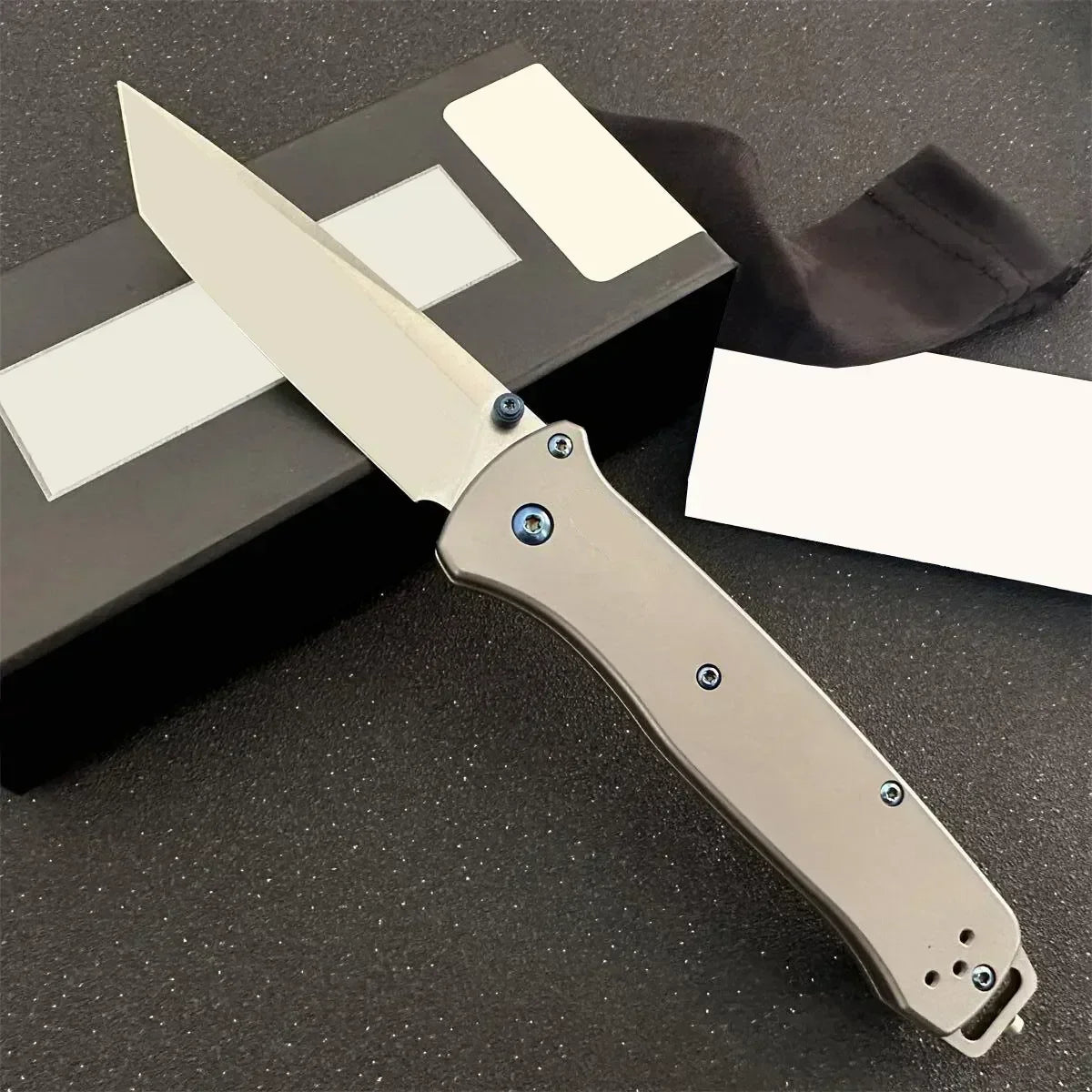 537 Bailout BM Knife Self Defense Pocket Knives Outdoor EDC Survival Flipper Folding Knife Camping Hunting Tool Nylon Handle