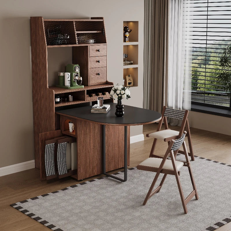 Modern Simpledining Table Sets Extendable Space Saving Folding Table Portable Tavolo Pranzo Allungabile Living Room Furniture