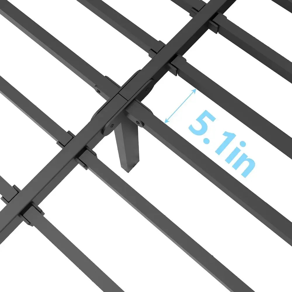 14 Heavy Duty Metal Platform Bed Frame - Full Size, Round Corner Legs, 3500 lbs Capacity, No Box Spring Needed
